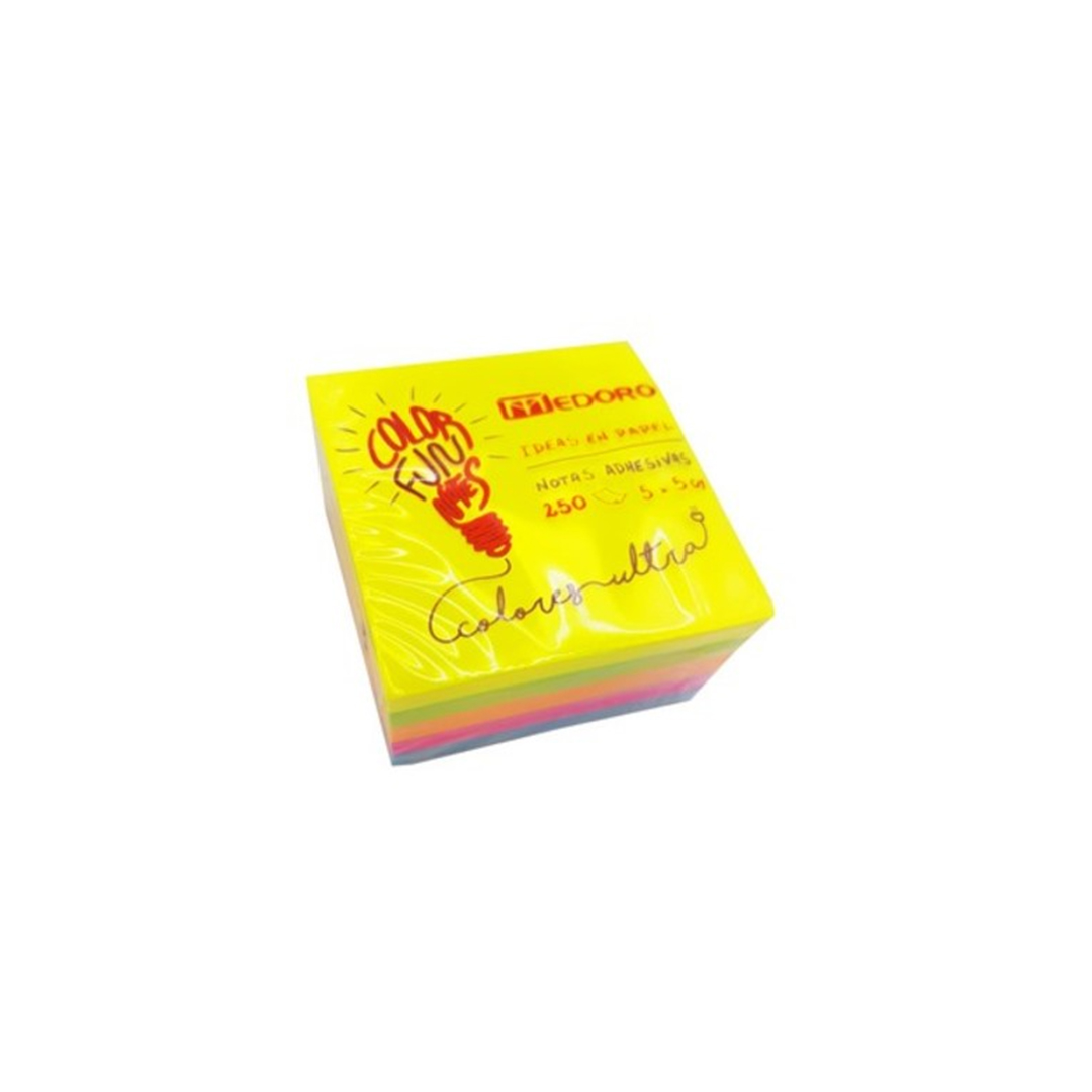TACO ADHESIVO 50X50 X250HJS FLUO MEDORO