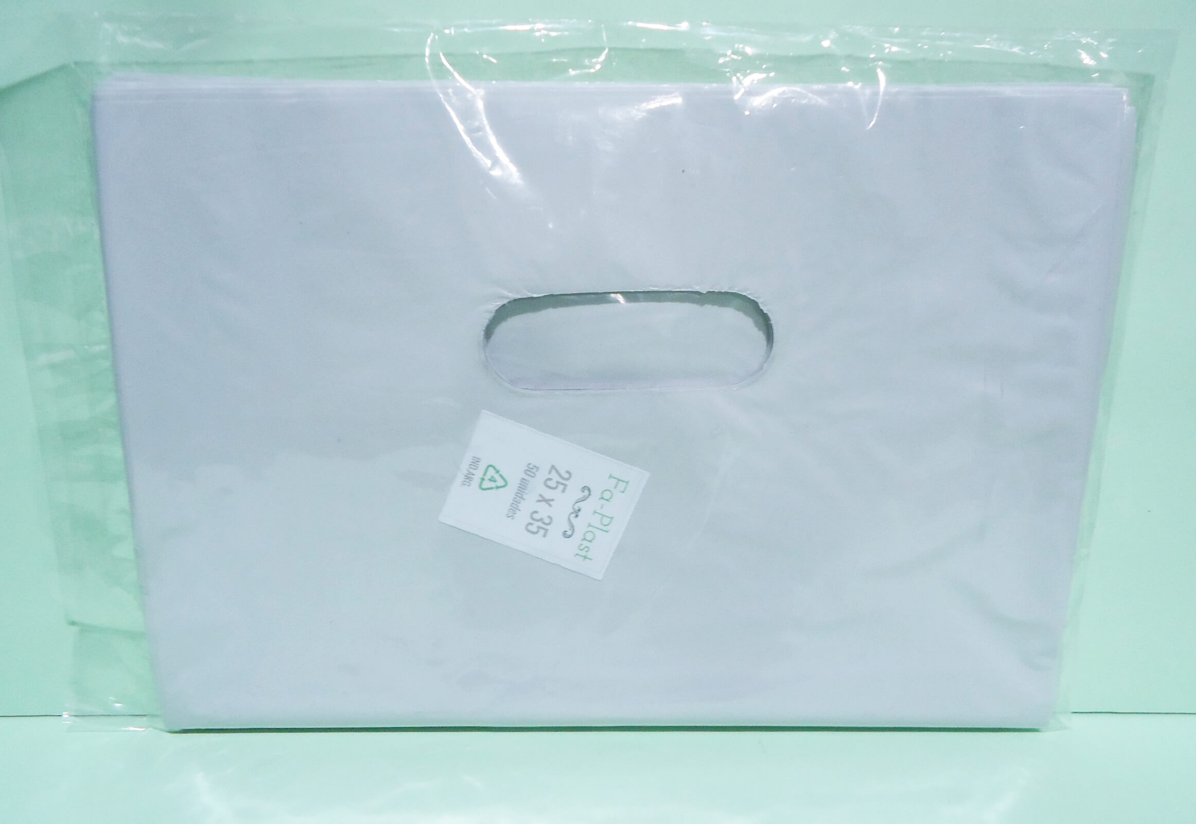 BOLSA RIÑON ECO x50 25x35 BLANCO LISA