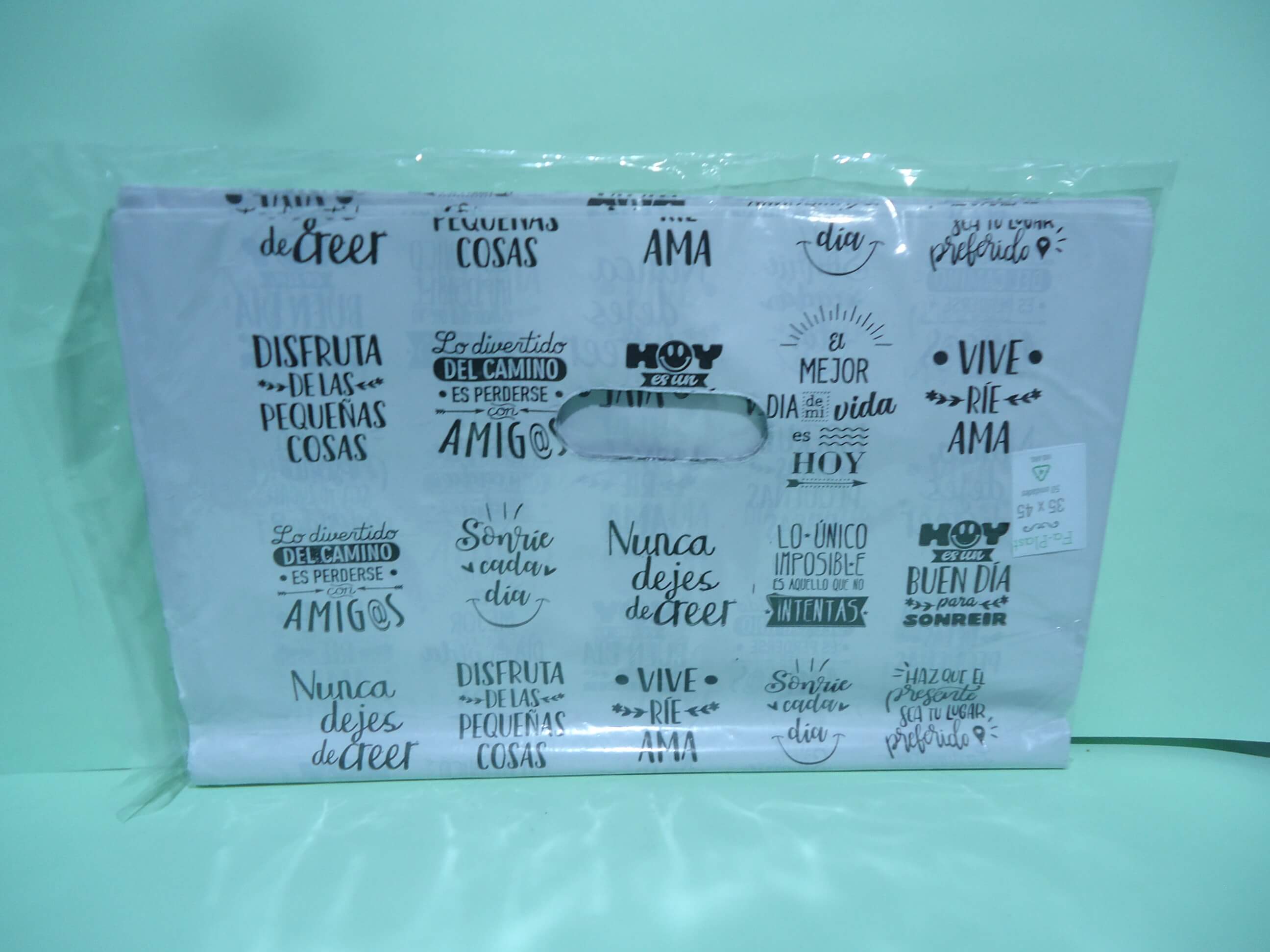 BOLSA RIÑON ECO x50 35x45 FAP FRASES