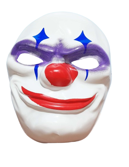 CARETA PLASTICA PAYASO CLOWN