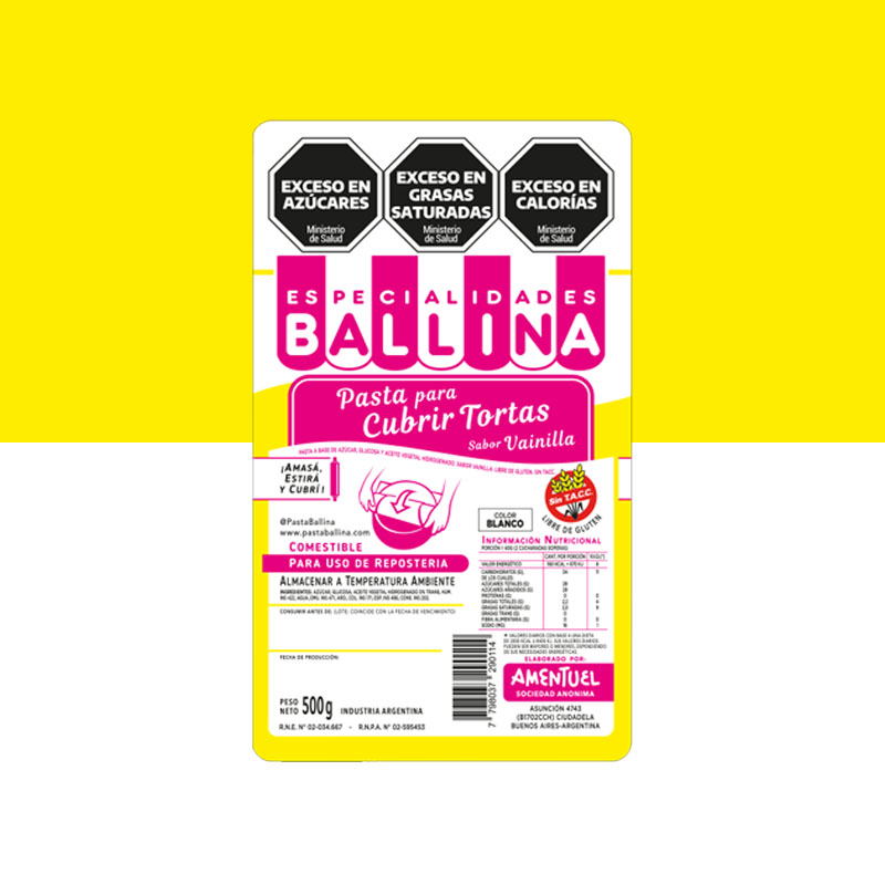 COBERTURA BALLINA x500gr VAINIL