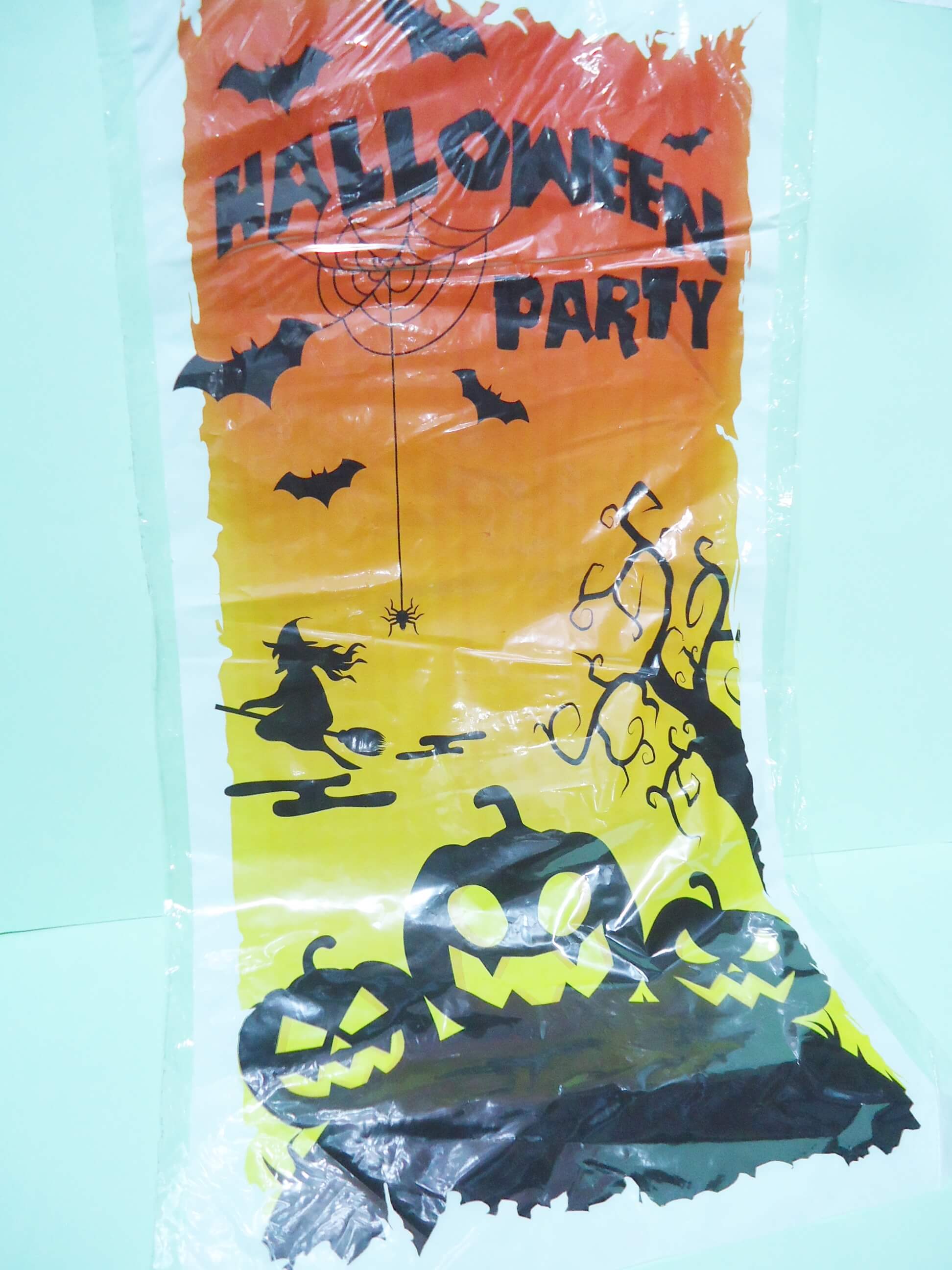 CARTEL HALLOWEN PLASTICO 0.30x0.60