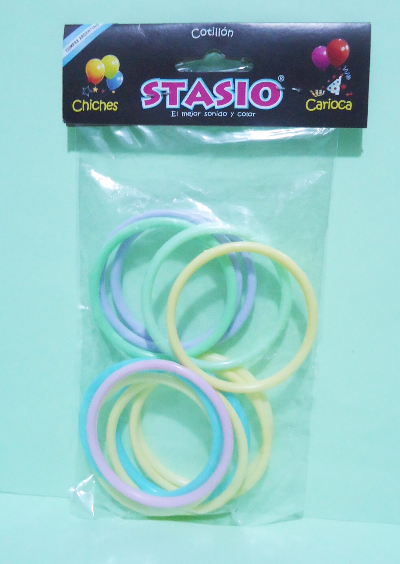 PULSERA GRUESA PASTEL C/12 STAZIO