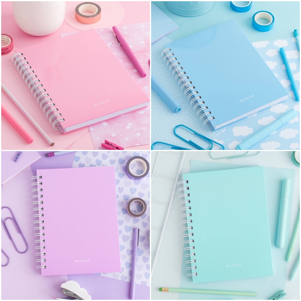 CUADERNO A5 BE POSITIVE PASTEL