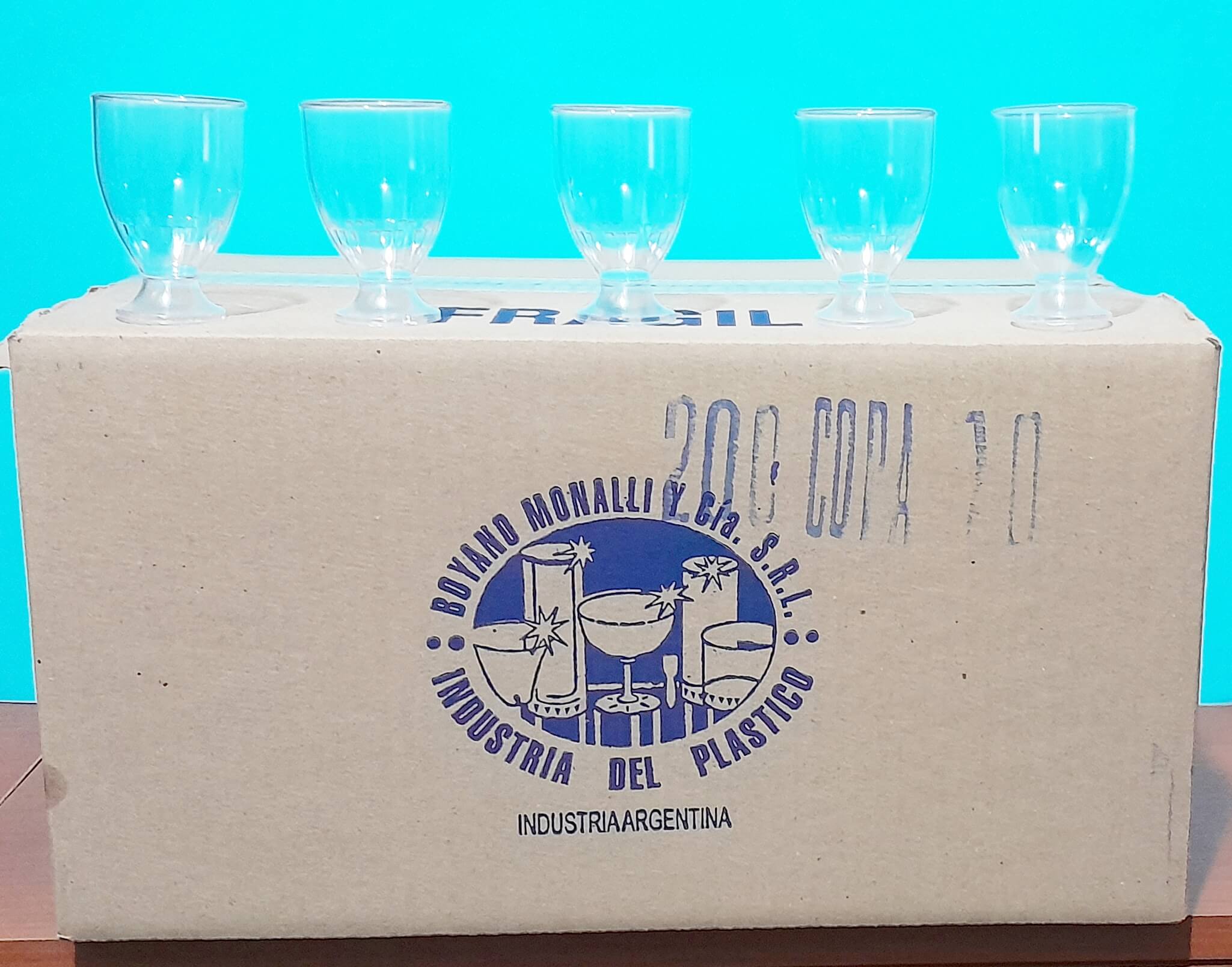 COPA MINI PIE CRISTAL X200 CAJA