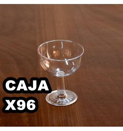 COPA CHAMPAGNE PIE CRISTAL xCAJA 96