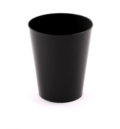 VASO CONICO NEGRO K.PLAST x15