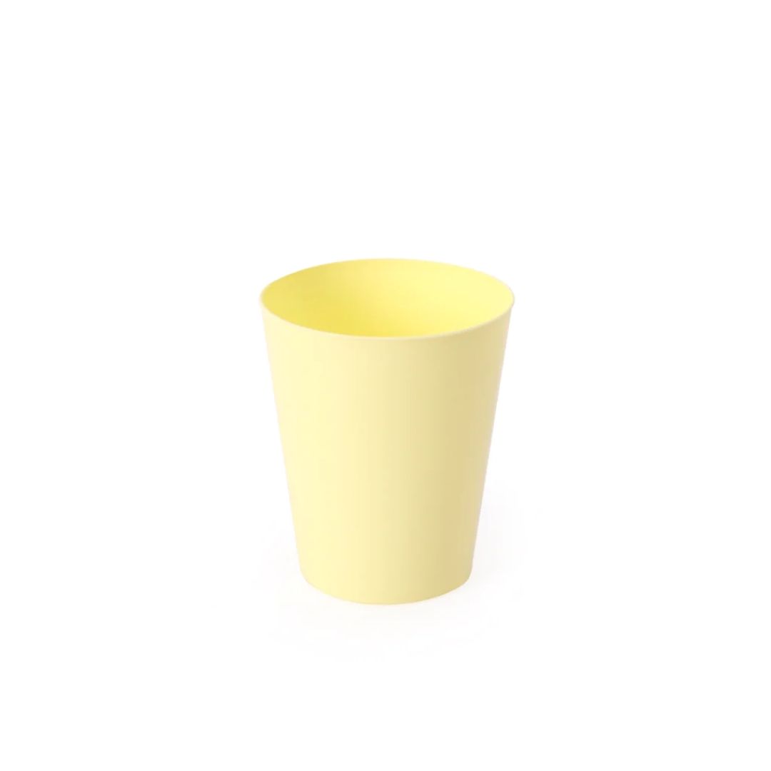 VASO CONICO PASTEL AMARILLO K.PLAST x15