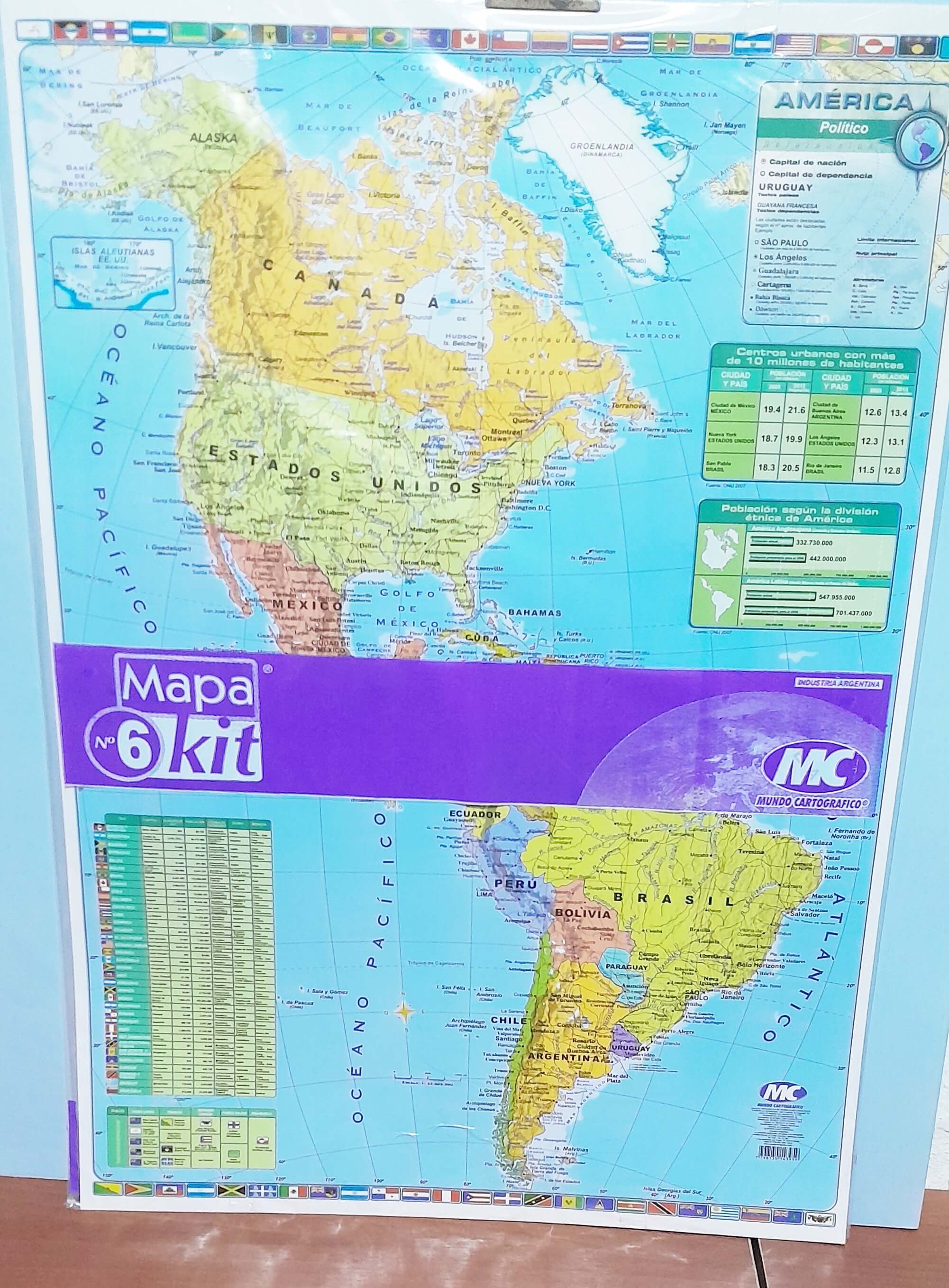 MAPA N°6 AMERICA POLITICO x20