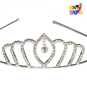 TIARA PLATEADA CON STRASS VI14PL P.STORE