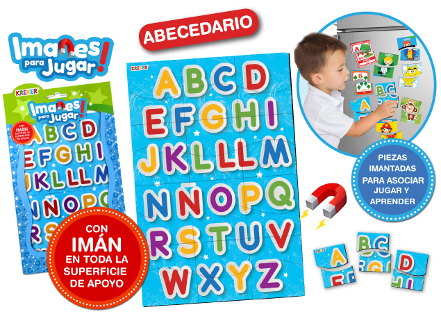 LETRAS IMANTADAS KREKER ABECEDARIO