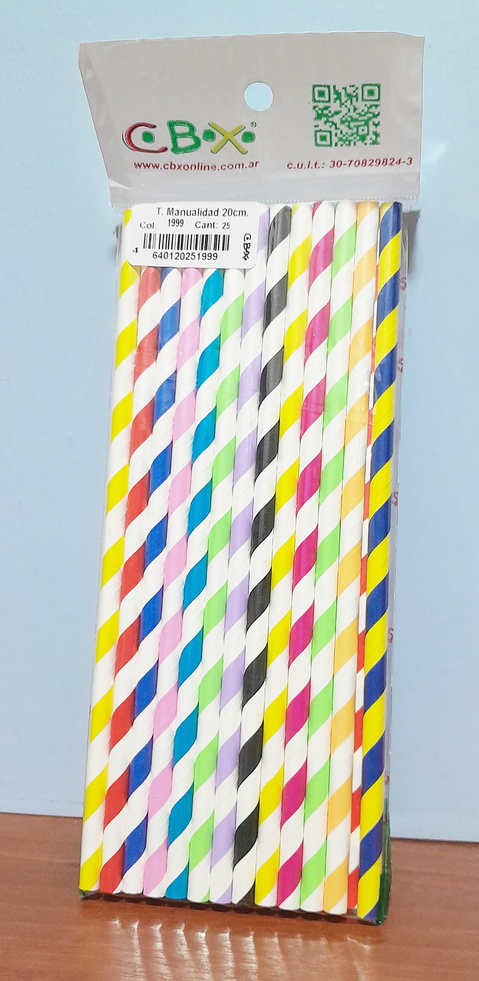 SORBETE POLIPAPEL X25 RAYADO MULTICOLOR