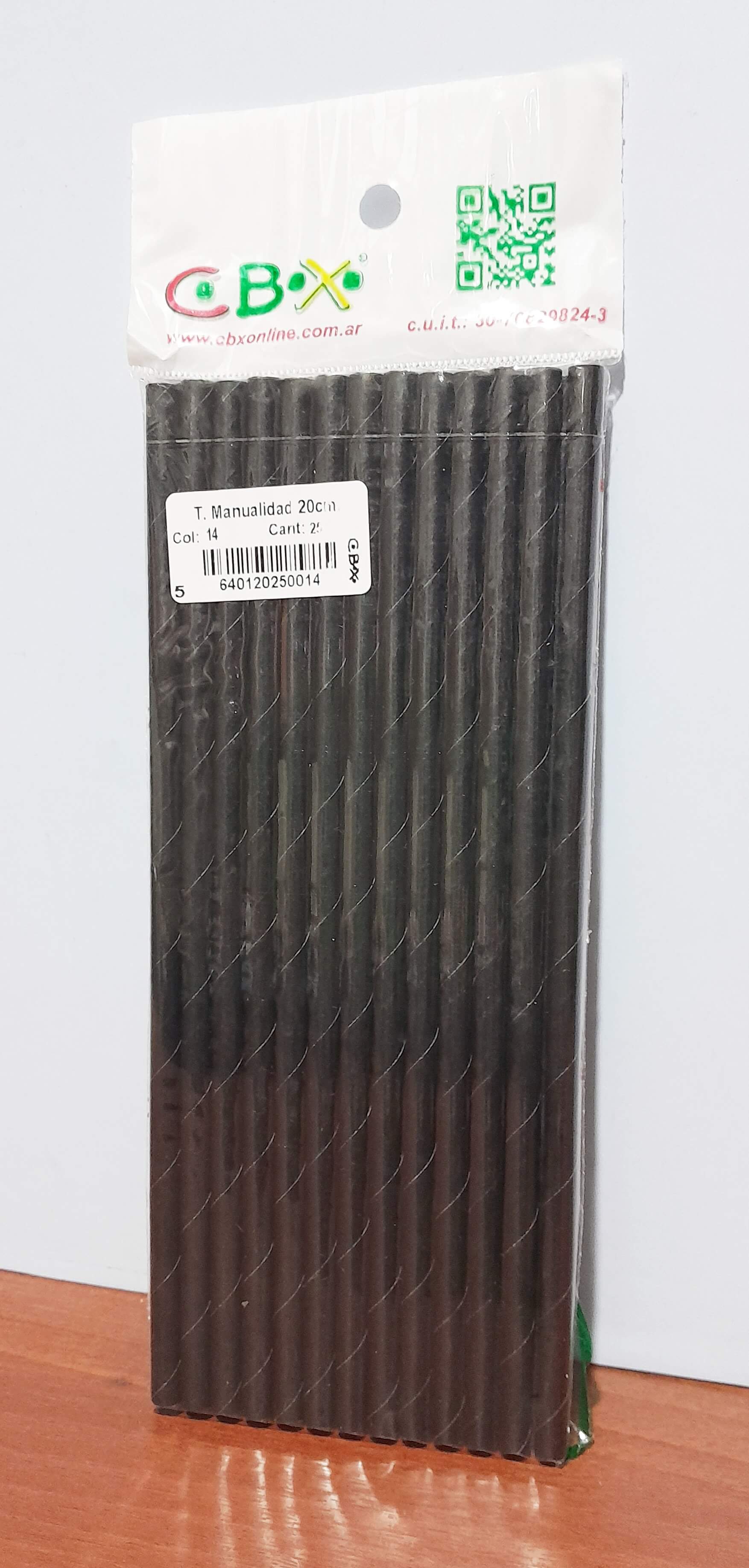 SORBETE POLIPAPEL x25 NEGRO