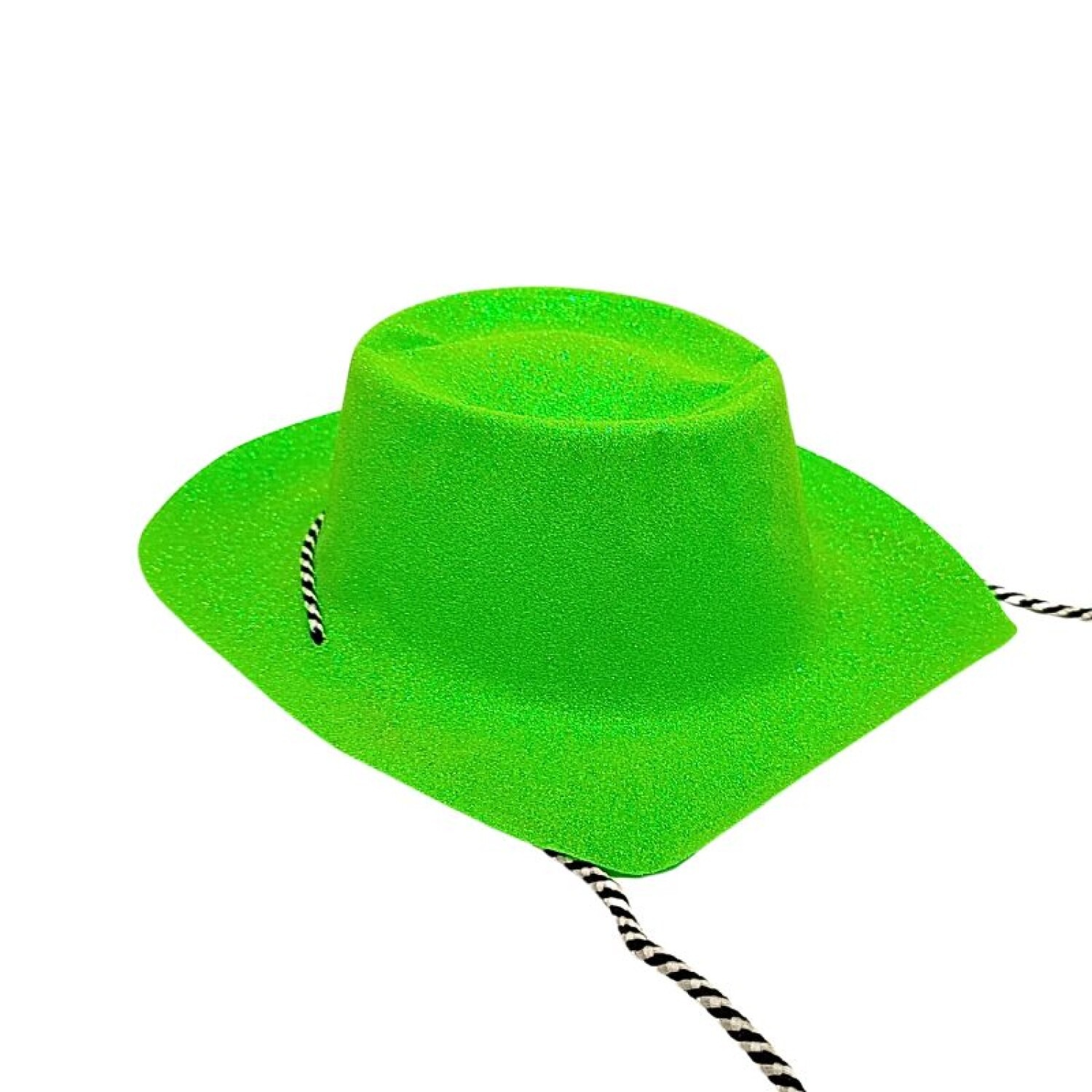 SOMBRERO COWBOY GLITTER FLUOR VERDE