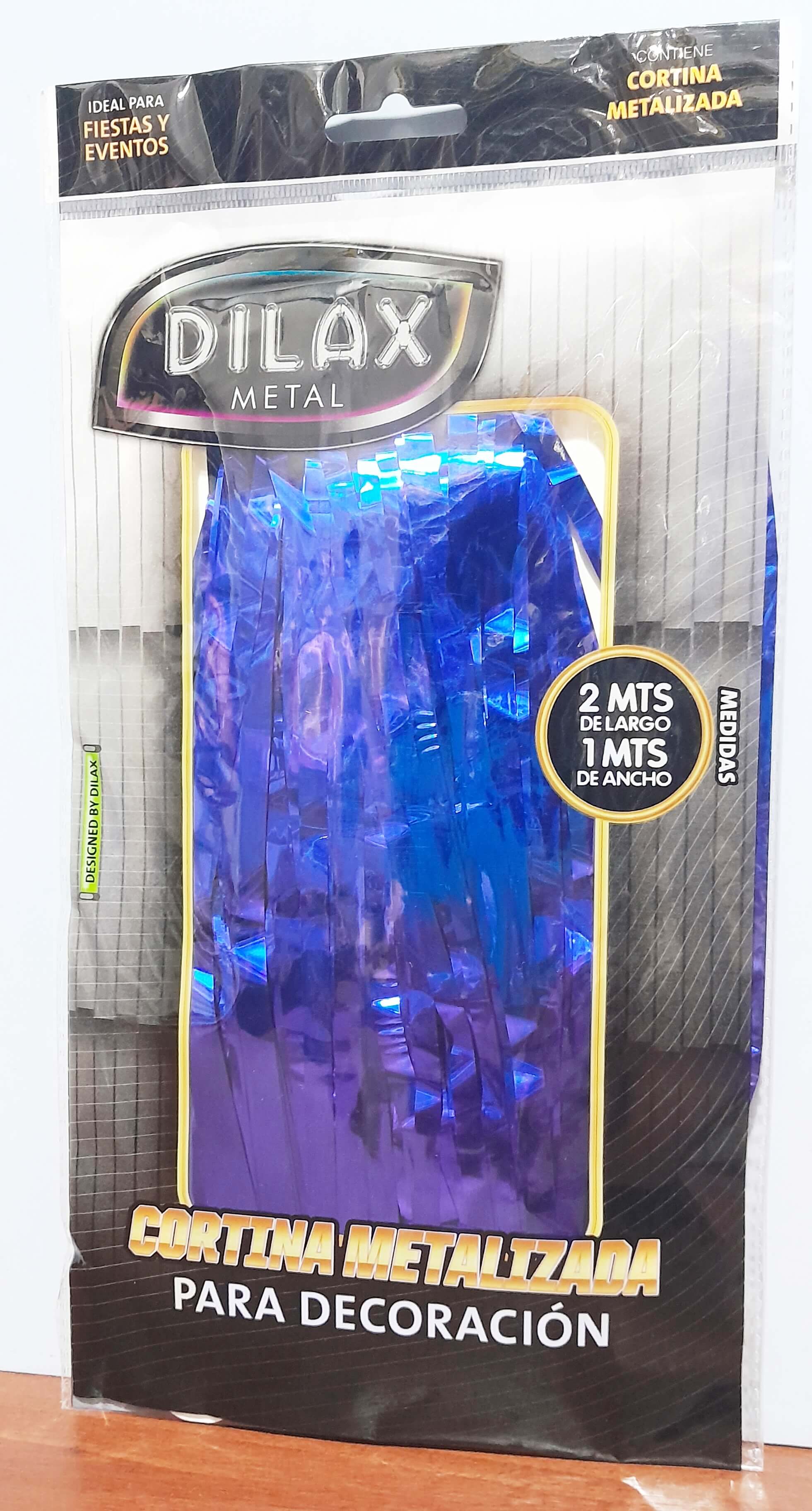 CORTINA DILAX METAL AZUL 2x1