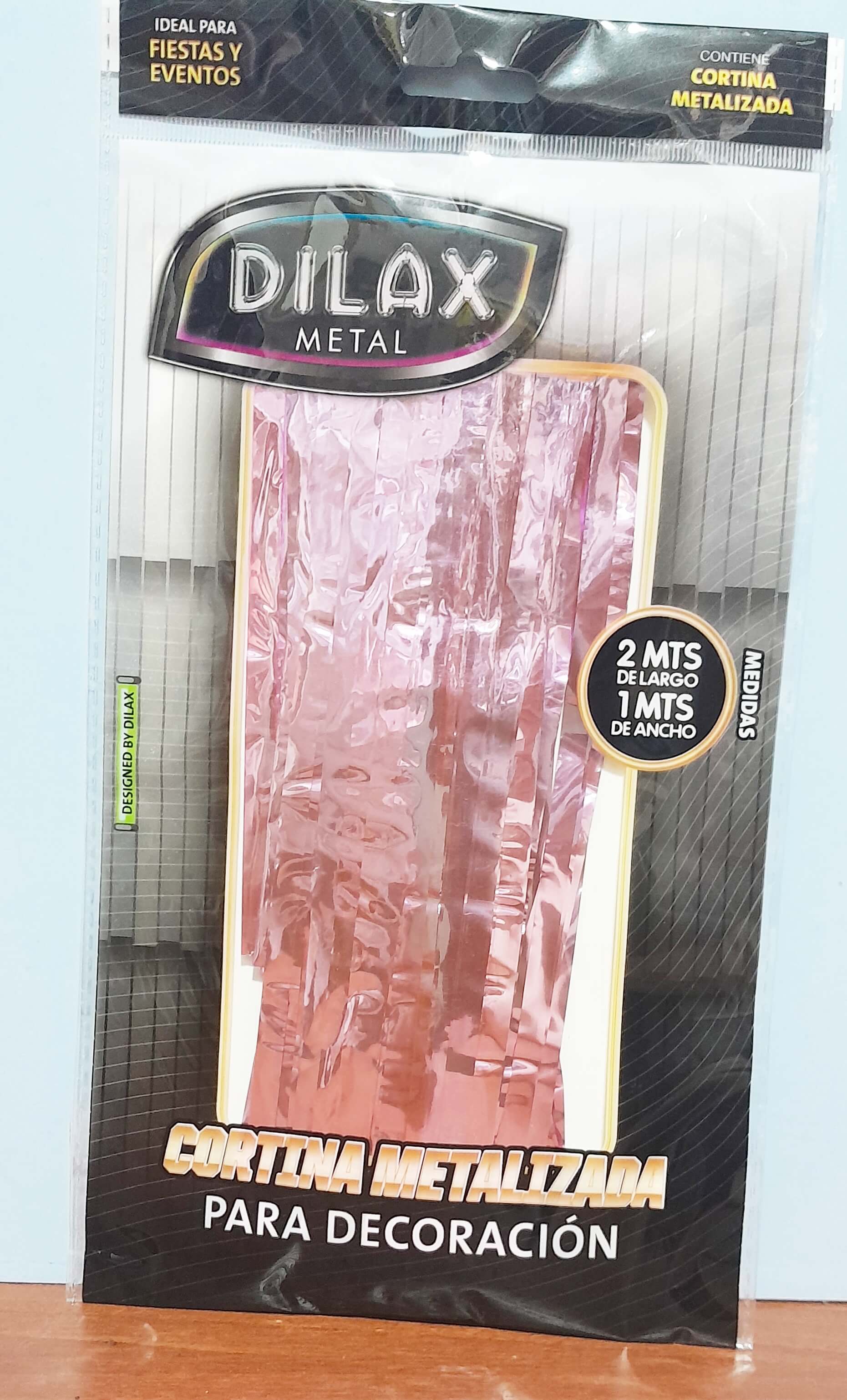 CORTINA DILAX METAL ROSA  2x1