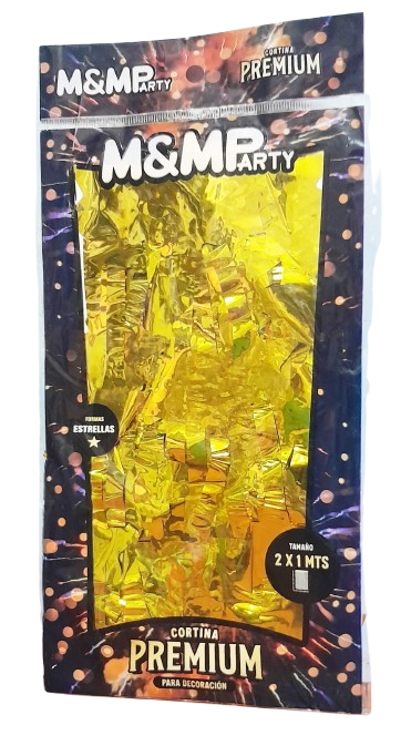 CORTINA ESTRELLAS DORADAS  1x2 MMPARTY