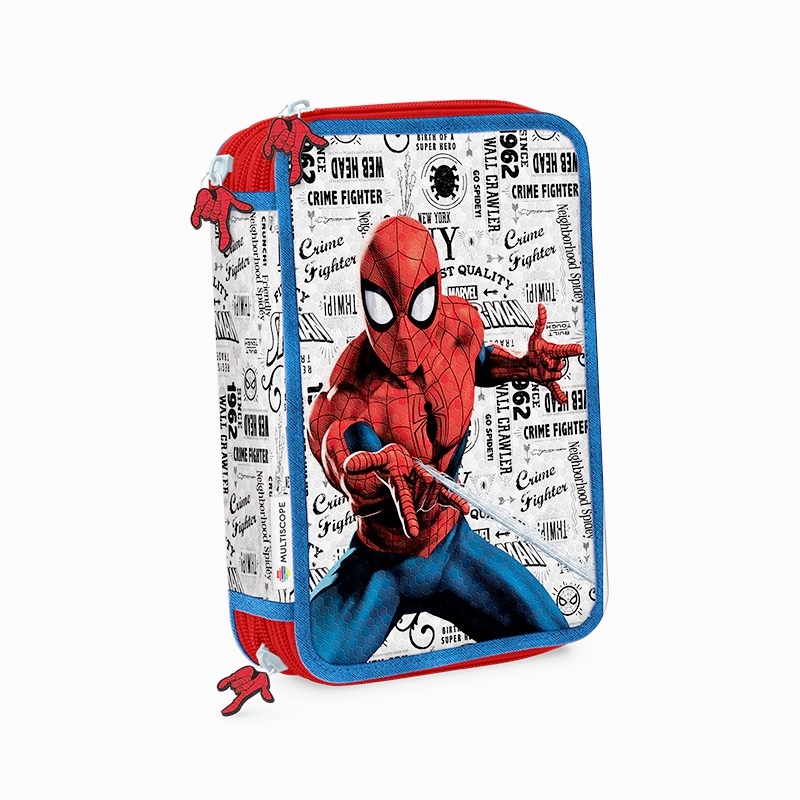 CARTUCHERA 3 PISOS MULTISCOPE SPIDER MAN