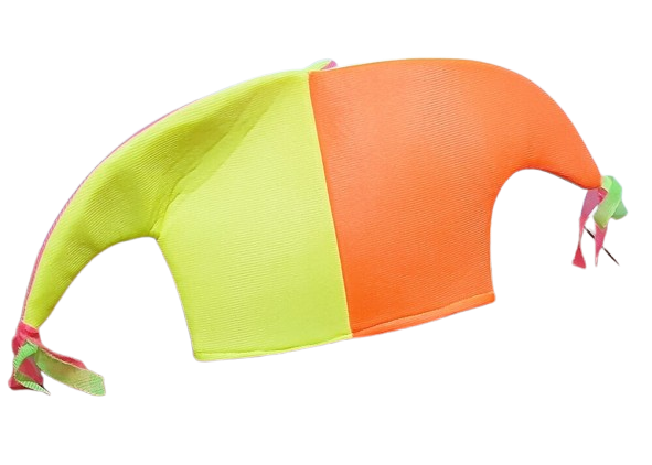 SOMBRERO ARLEQUIN FLUO 3 PUNTAS