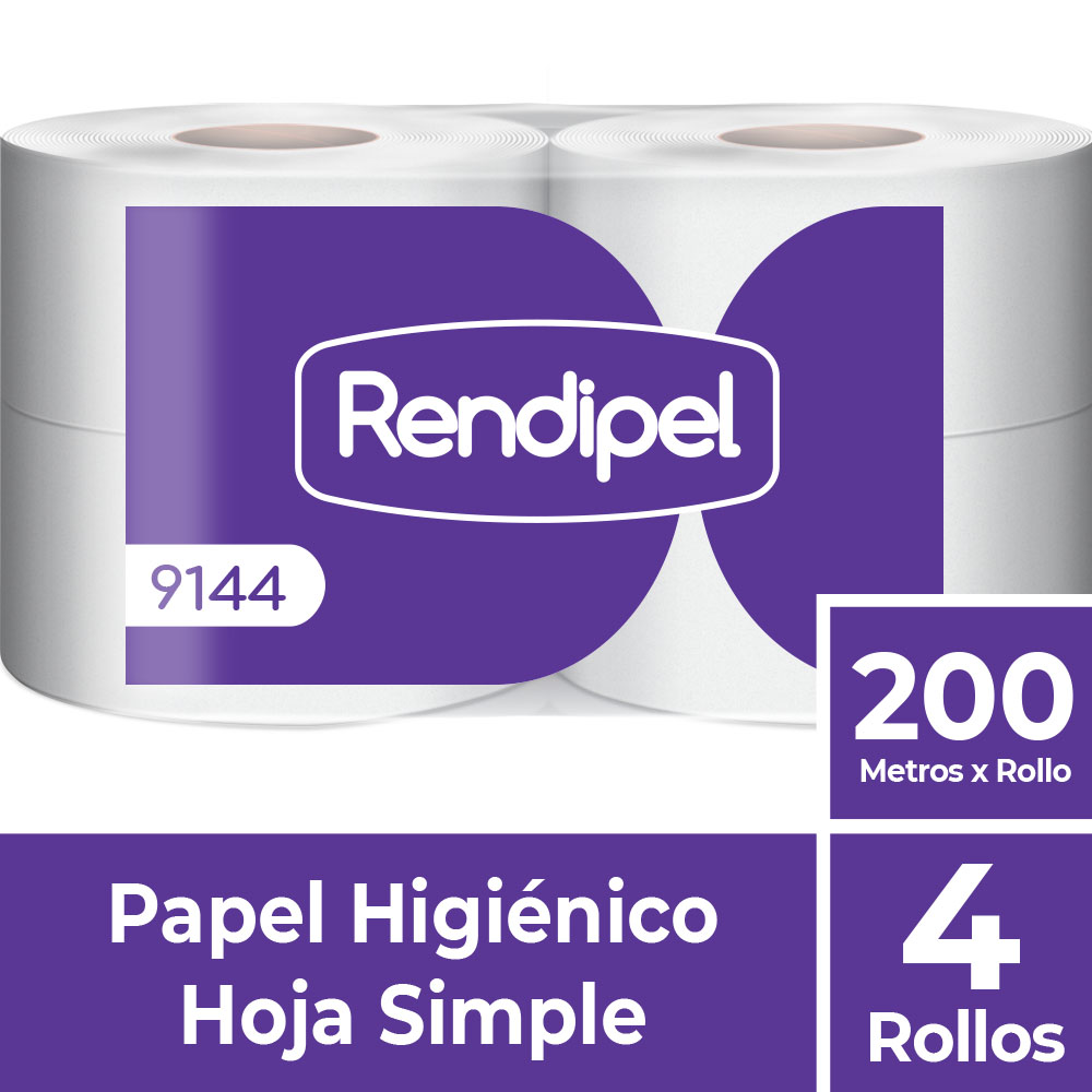 PAPEL HIGIENICO RENDIPEL 4 x200MTS 9144