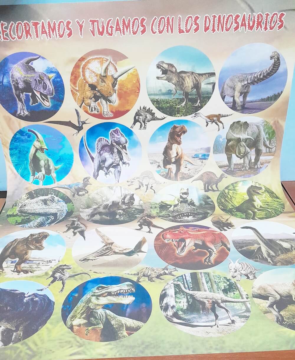 CARTULINA FANTASIA DINOSAURIO
