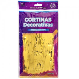 CORTINA METALIZADA IMPORT P.S 2X1 DORAD
