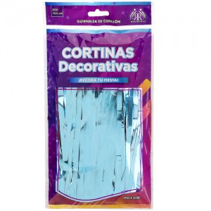 CORTINA METALIZADA IMPORT P.S 2X1 CELEST