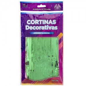 CORTINA METALIZADA IMPORT P.S 2X1 VERDE