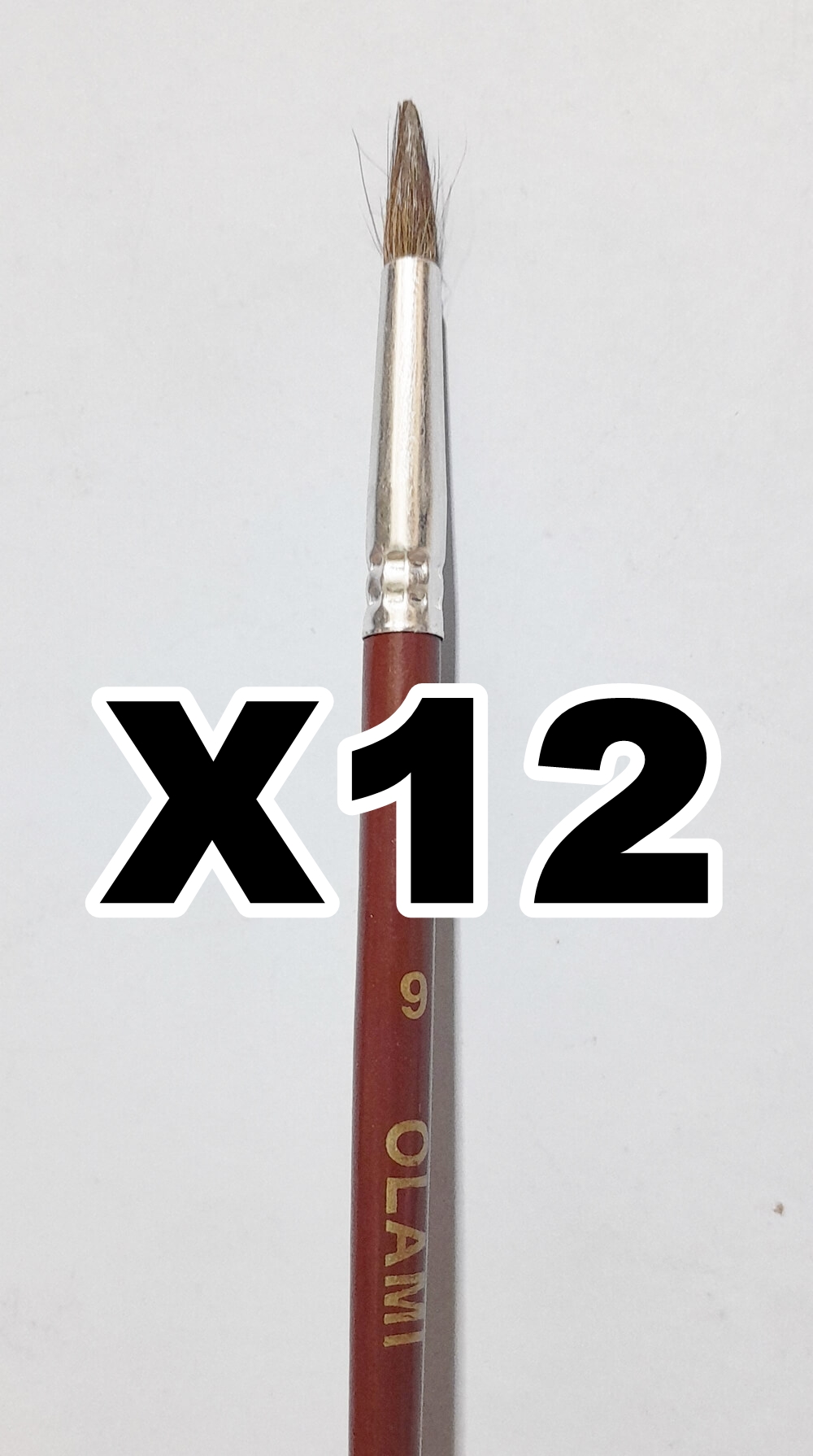 PINCEL REDONDO ECONOMICO X12 Nº9