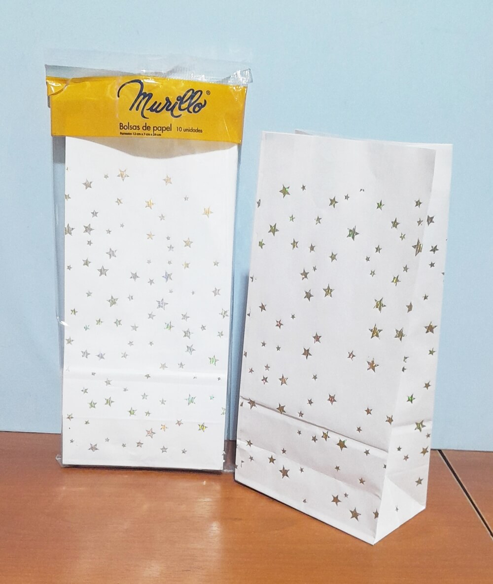 BOLSITA x10 STAMPING ESTRELLAS DOBLE FAZ