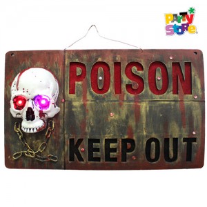 CARTEL HALLOWEN POISON LED 28x48