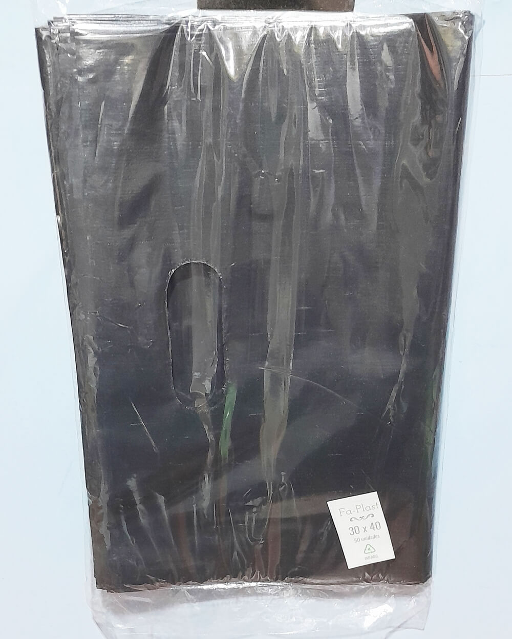 BOLSA RIÑON ECO x50 30x40 NEGRO LISA