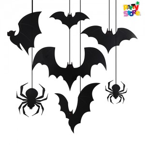 DECO HALLOWEEN MURCIELAGOS Y ARAÑA HD351