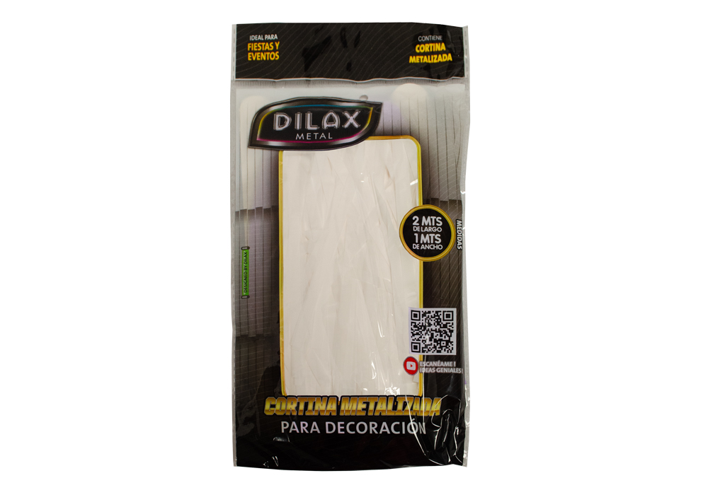 CORTINA DILAX METAL BLANCA 2x1