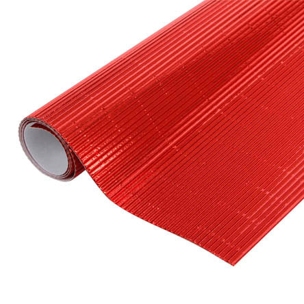 CARTON MICROCORRUGADO METAL 50X70 ROJO