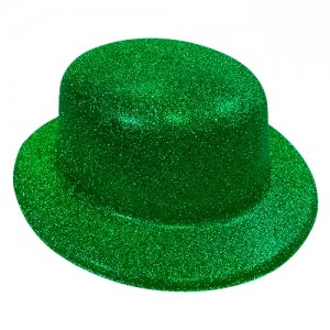 SOMBRERO BOMBIN GLITTER VERDE