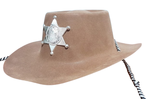 SOMBRERO COWBOY AFELPADO MARRON ECO
