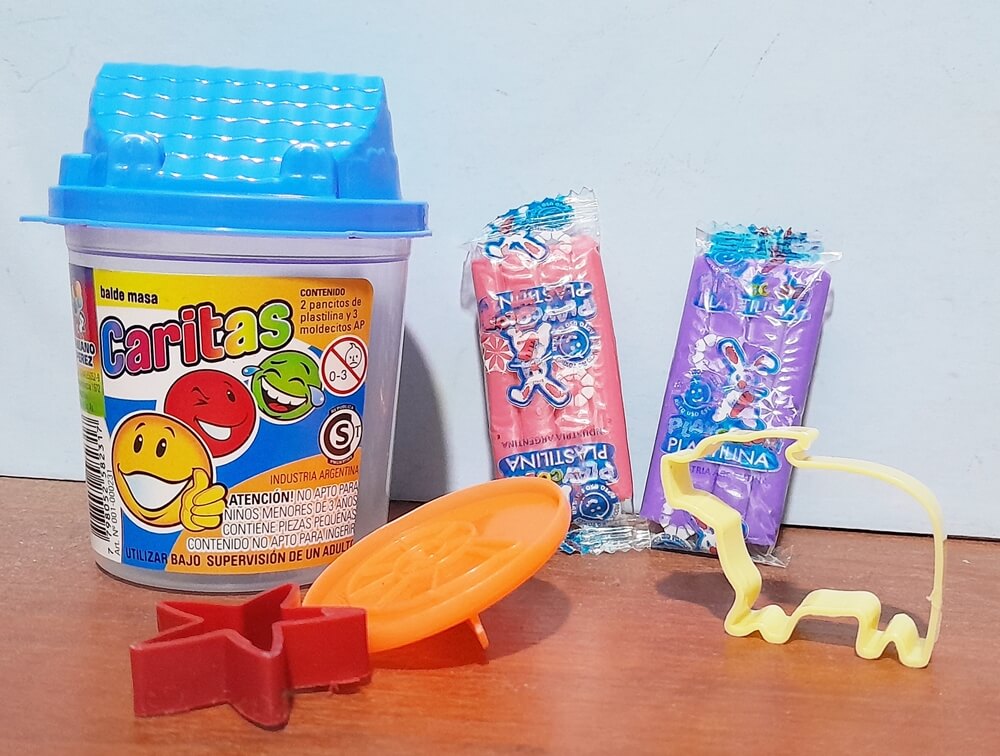 MASA BALDECITO CARAS(2 PLASTILINA+3MOLD)