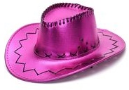SOMBRERO COWBOY FUCSIA METAL MM199-01