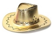 SOMBRERO COWBOY ORO METAL MM199-01