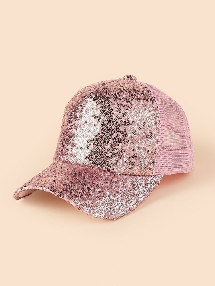 GORRA LENTEJUELAS ROSA MM205-03