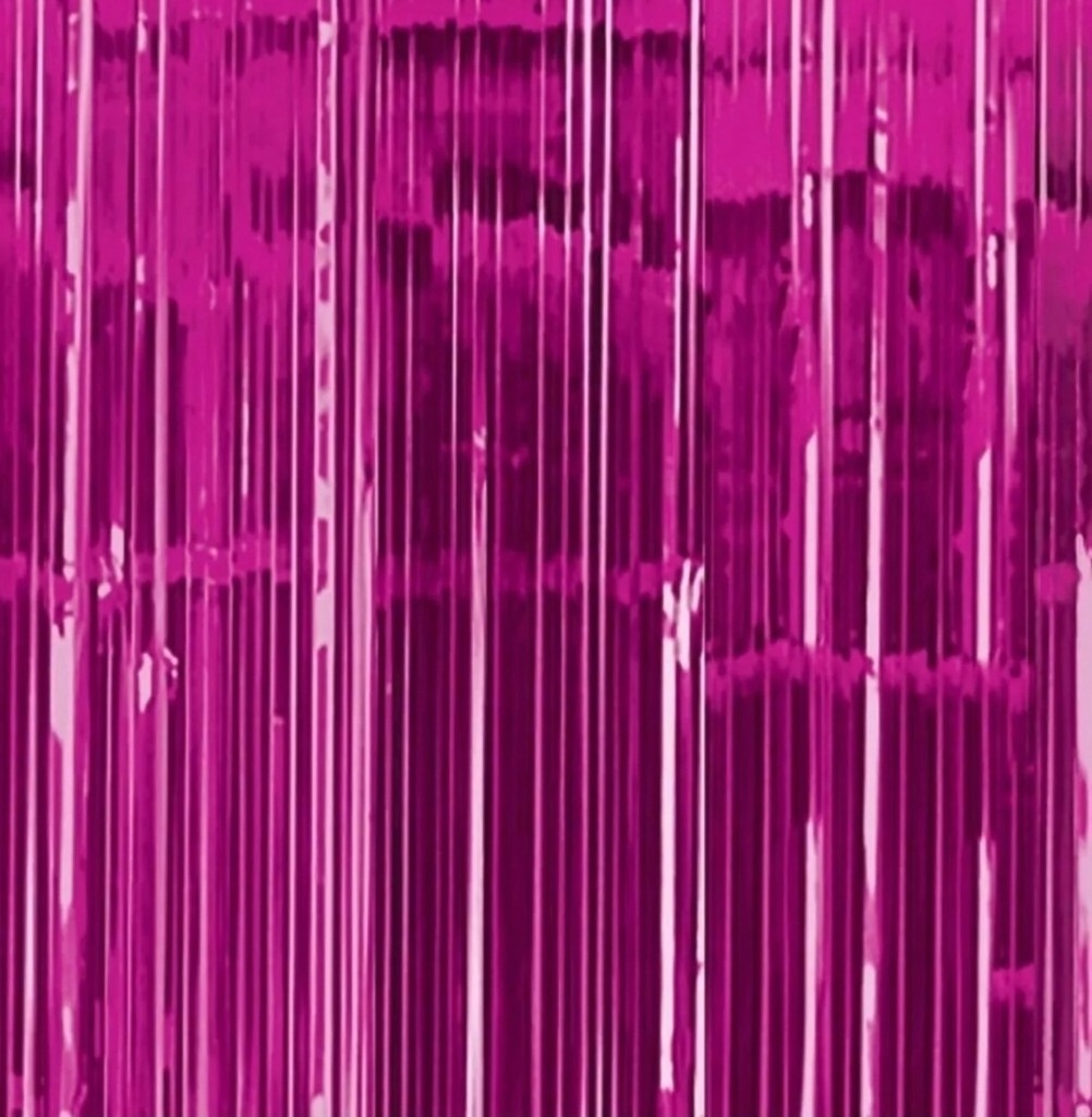 CORTINA METALIZADA IMPORT P.S 2X1 FUCSIA