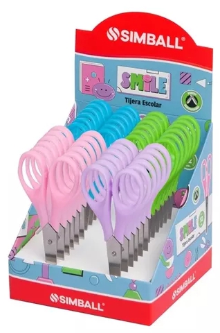 TIJERA SIMBALL 12CM SMILE X24CAJA