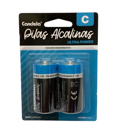 PILA CANDELA ALCALINA C x2