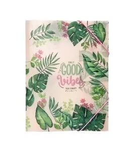 CARPETA 3 SOLAPAS PPP A4 IBI GOOD VIBES