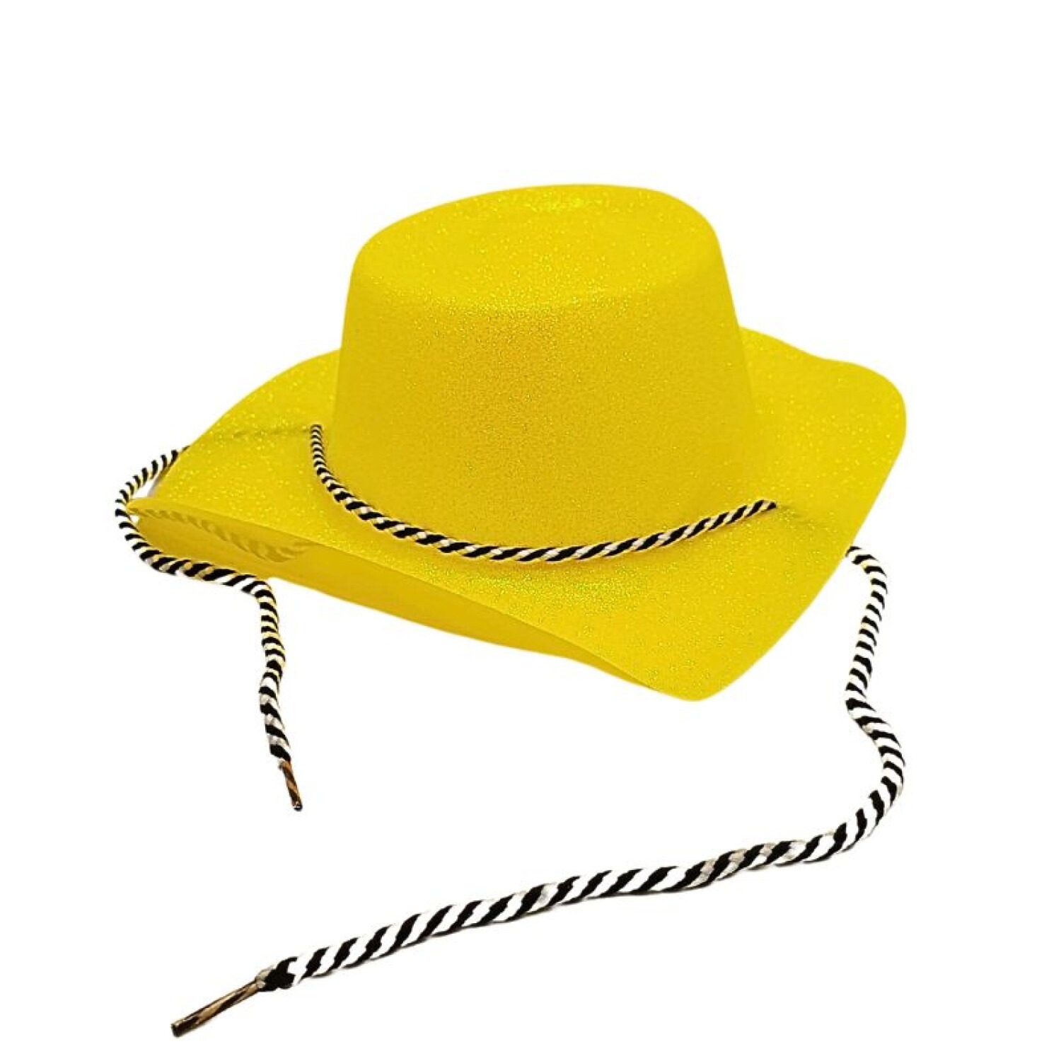 SOMBRERO COWBOY GLITTER FLUOR AMARILLO