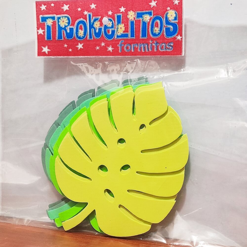 FORMITA GOMA EVA TROKELITOS HOJAS X8