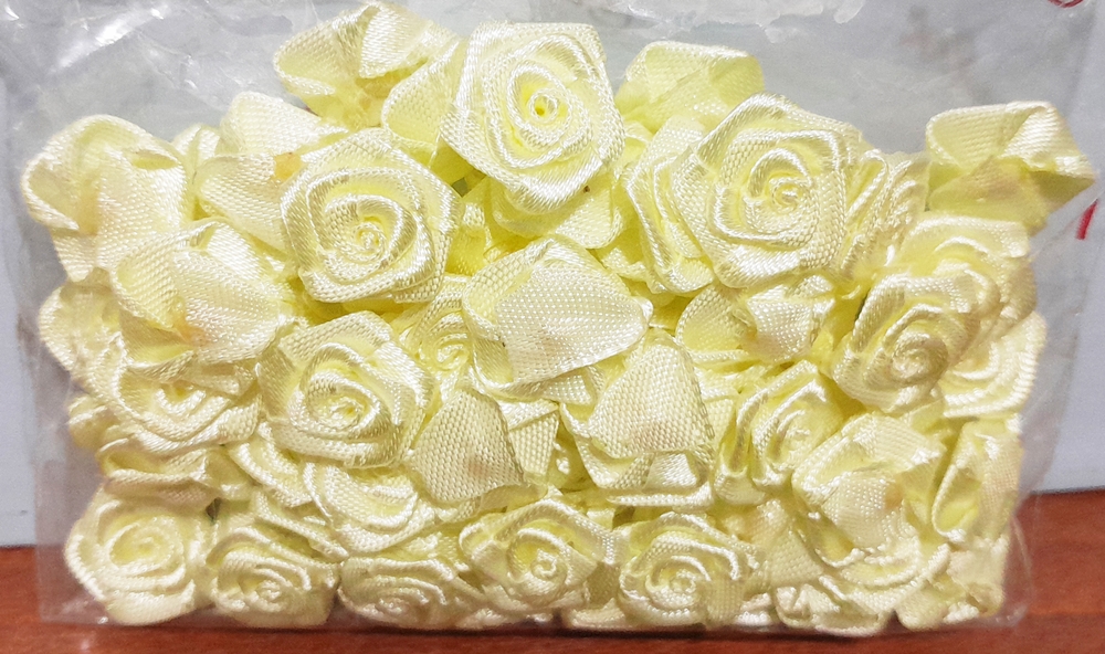 FLOR DE TELA  X72 ROCOCO COD 201 AMARILL