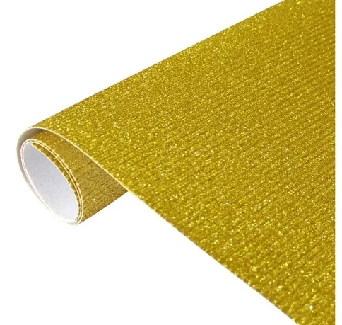 CARTON MICROCORRUGADO 50X70 GLITTER ORO