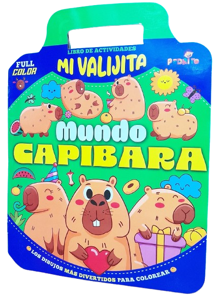 LIBRO DE COLOREAR VALIJITA CAPIBARA